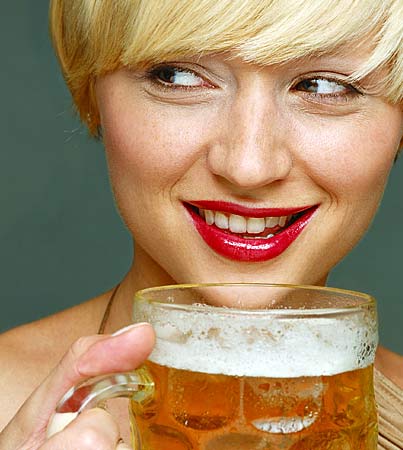 Women Drinking Beer