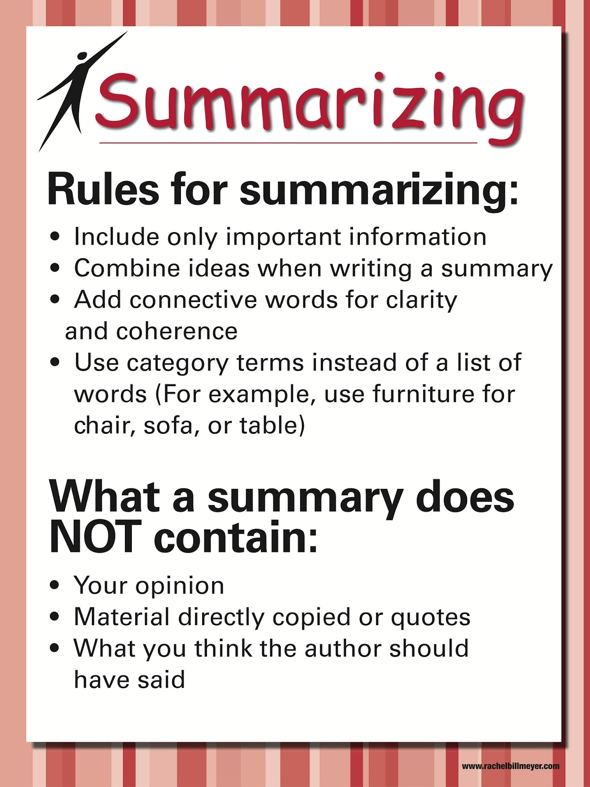 Writing a nonfiction summary elementary