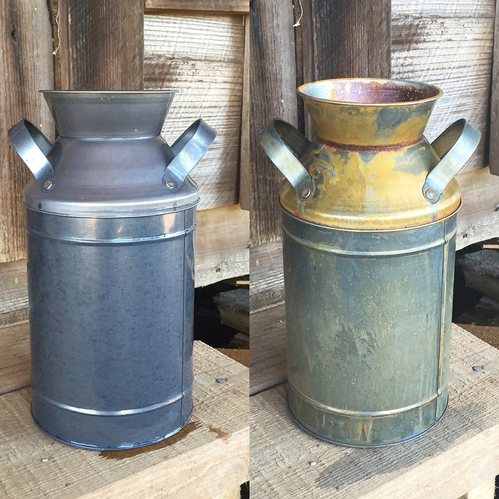 little white house blog How to Antique New Galvanized Metal Get The