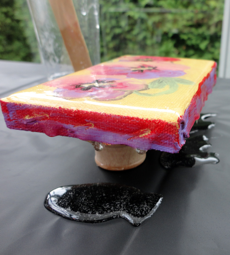 Resin Crafts Resin On Canvas Two Techniques