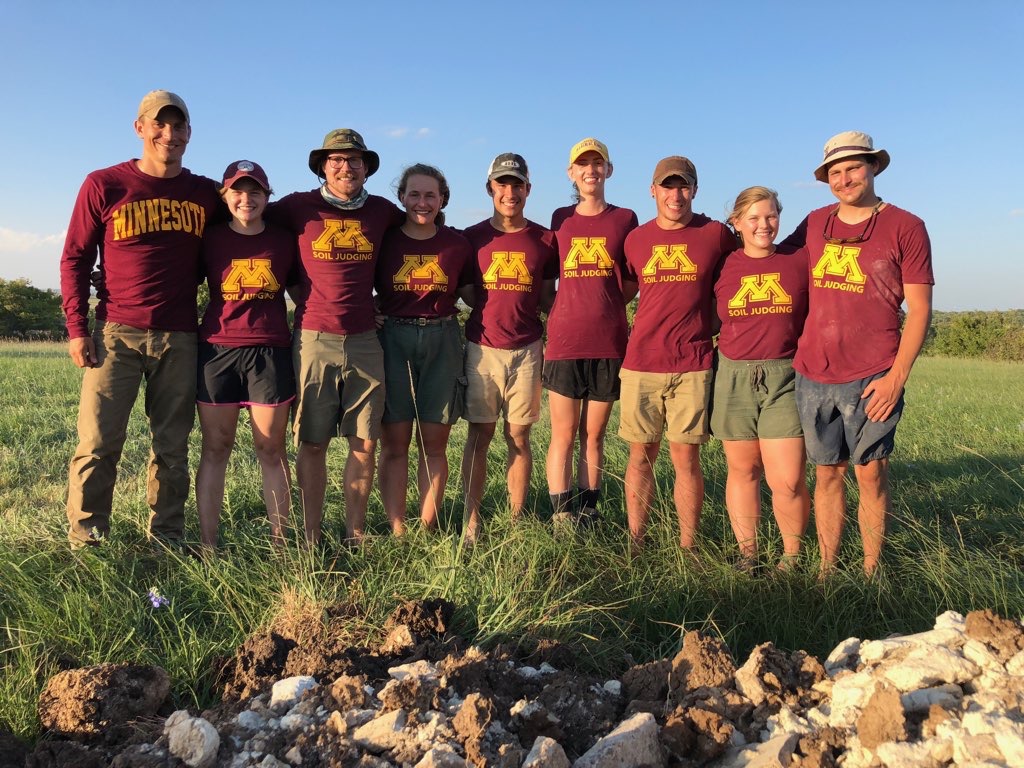 2018 University of Minnesota ASA Regional Soil Judging Team