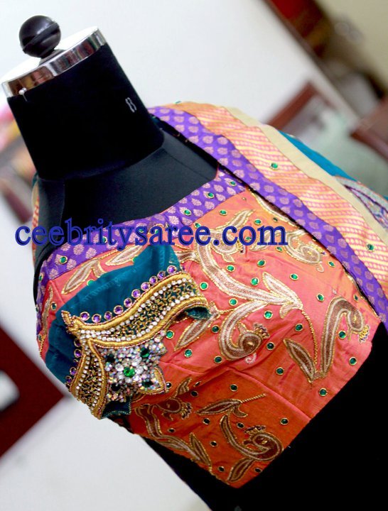 Designer Stone, Kundan, Beads Work Blouses for Wedding Sarees Saree