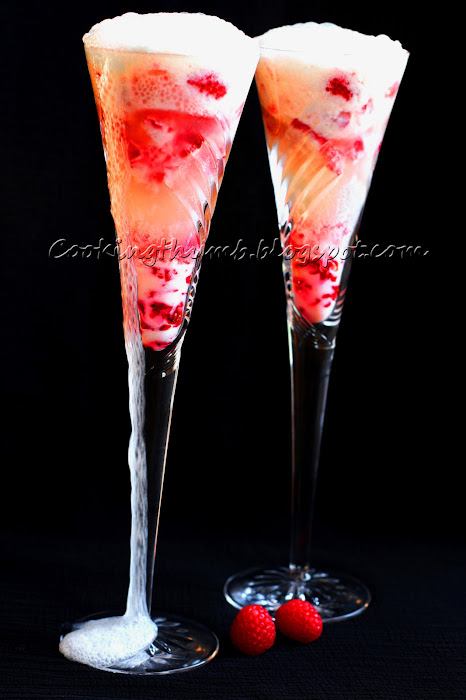 Raspberry Champagne Float