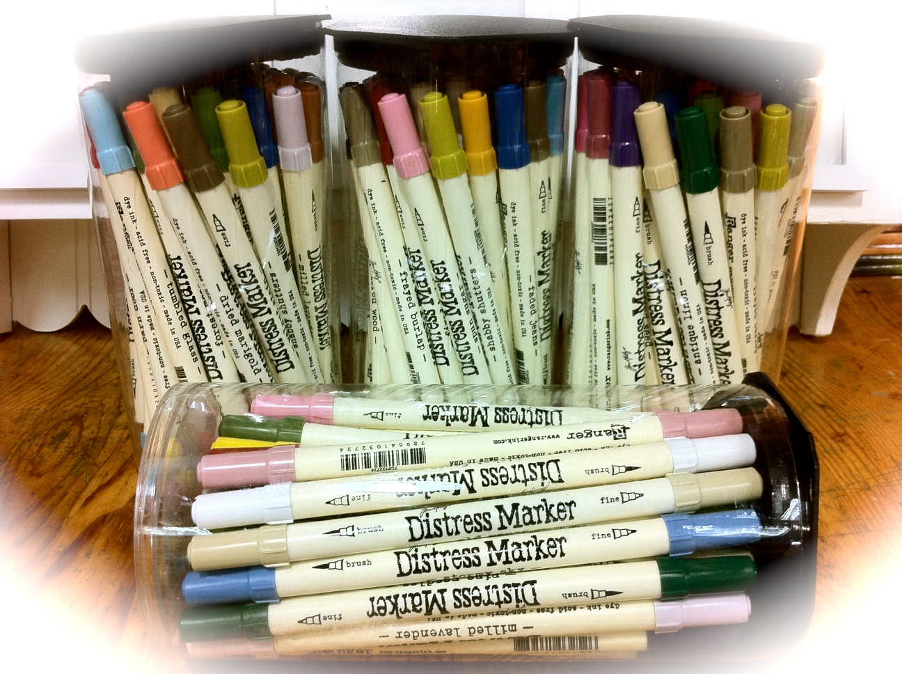 Scrapbook Memories Arrival of Tim Holtz Distress Marker Set.