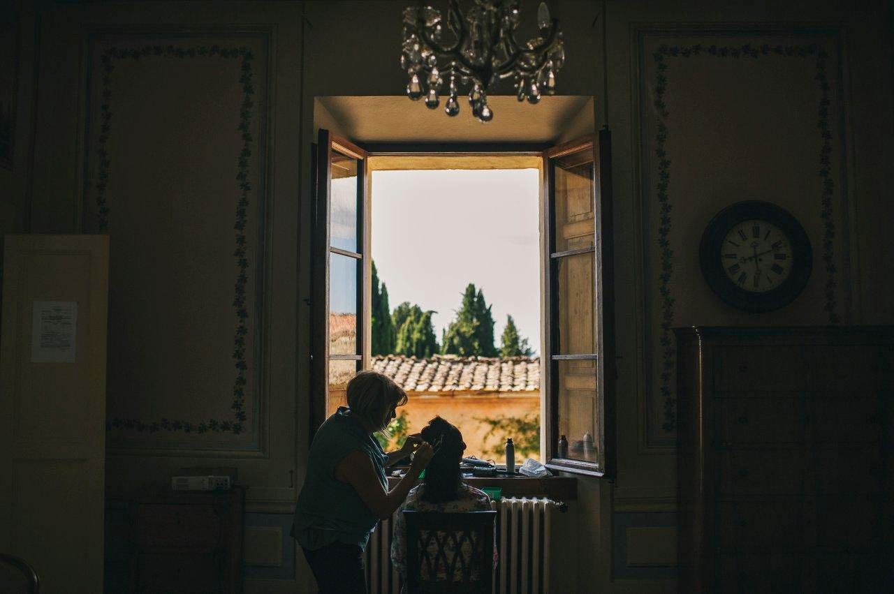 Hair and make up A wedding in Tuscany