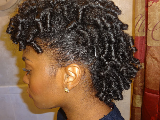 hair tutorial perm-rod set natural