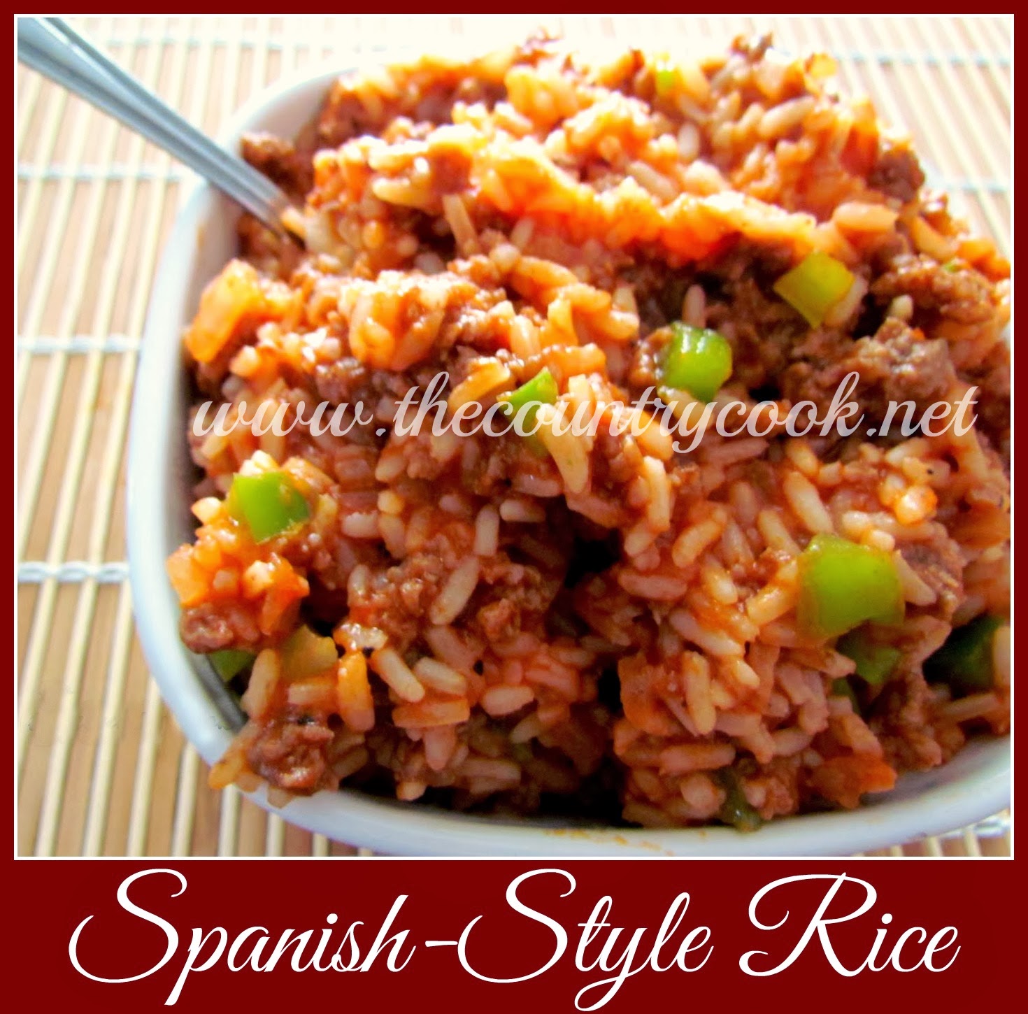 SpanishStyle Rice The Country Cook
