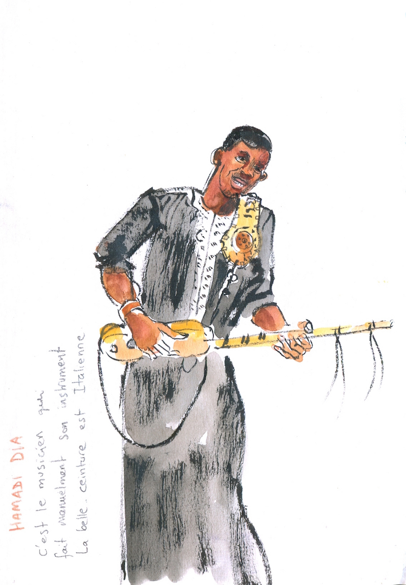 Sketching in Mauritania: music