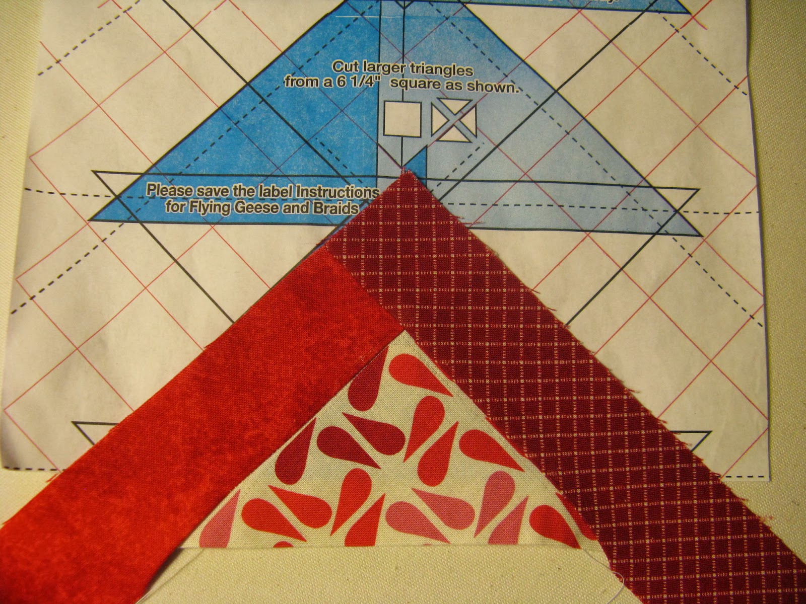 Braid Tutorial Using Sew and Fold Paper Triangles on a Roll