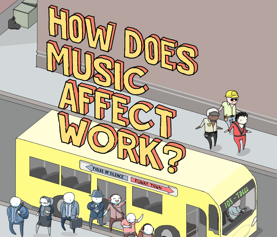 Infographic How Does Music Affect Work? TNGEEK