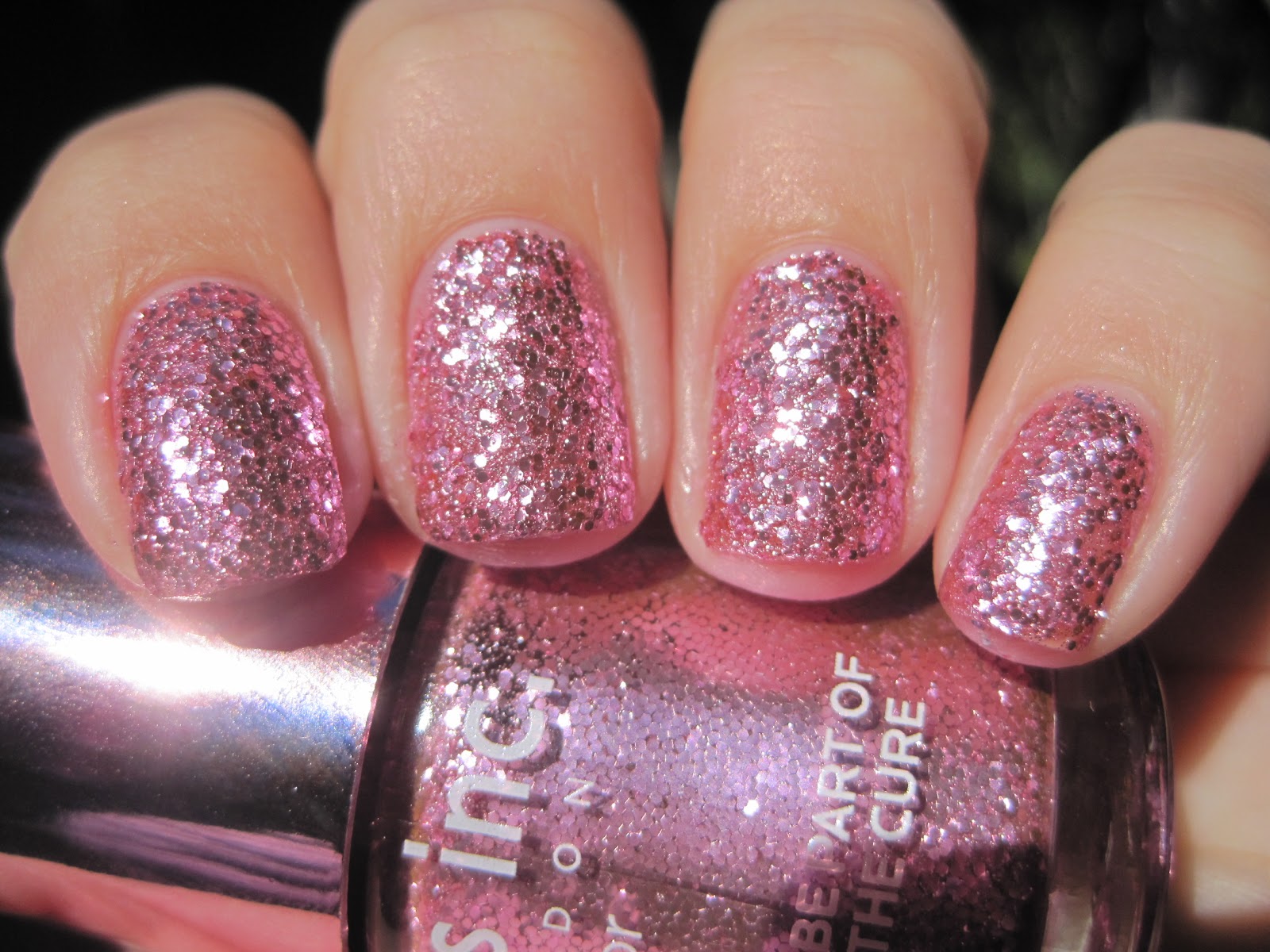 Sparkly Vernis Nails Inc Pinkie Pink for BCA