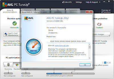 AVG PC Tuneup 2013 Full Serial Key