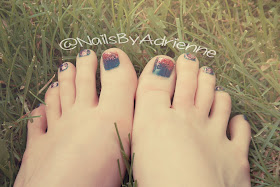 Nails By Adrienne : Tutorial: Memorial Day Nails