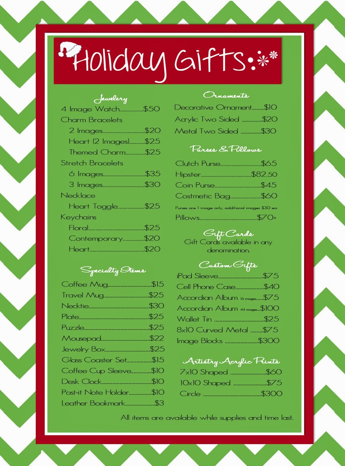 Specialty Holiday Items