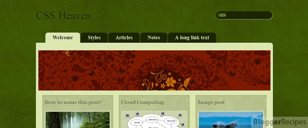 CSS Heaven Blogger Template CSS Heaven Blogger Template