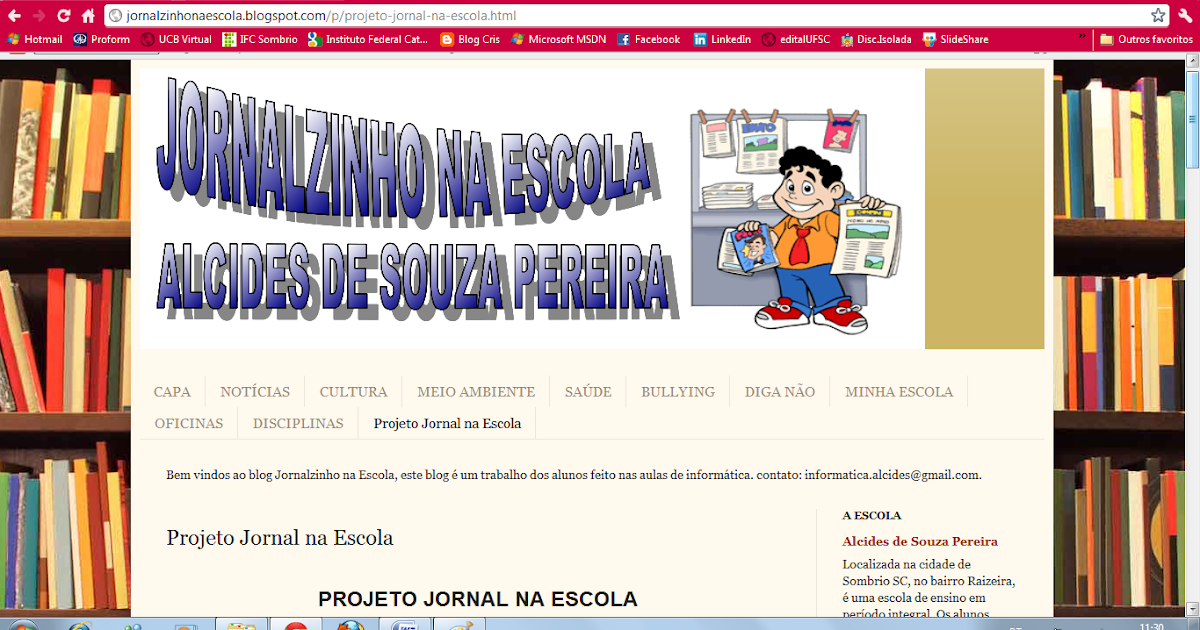 Informática na Educaç u00e3o Professora Cris PROJETO JORNALZINHO NA ESCOLA Artesanal Frases ~ Informática na Educaç u00e3o Professora Cris PROJETO JORNALZINHO NA ESCOLA