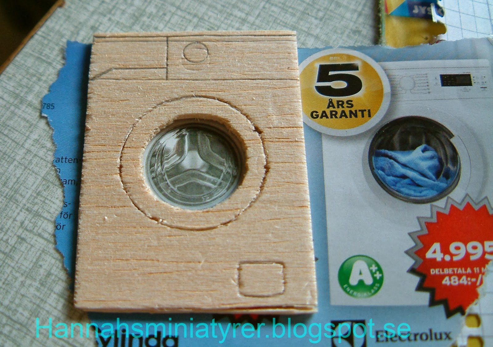 Hannahsminiatyrer Making a washing machine