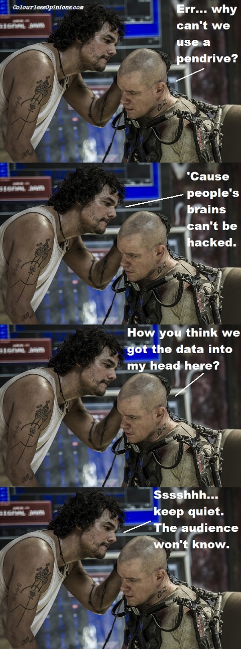 Elysium movie stills meme Matt Damon