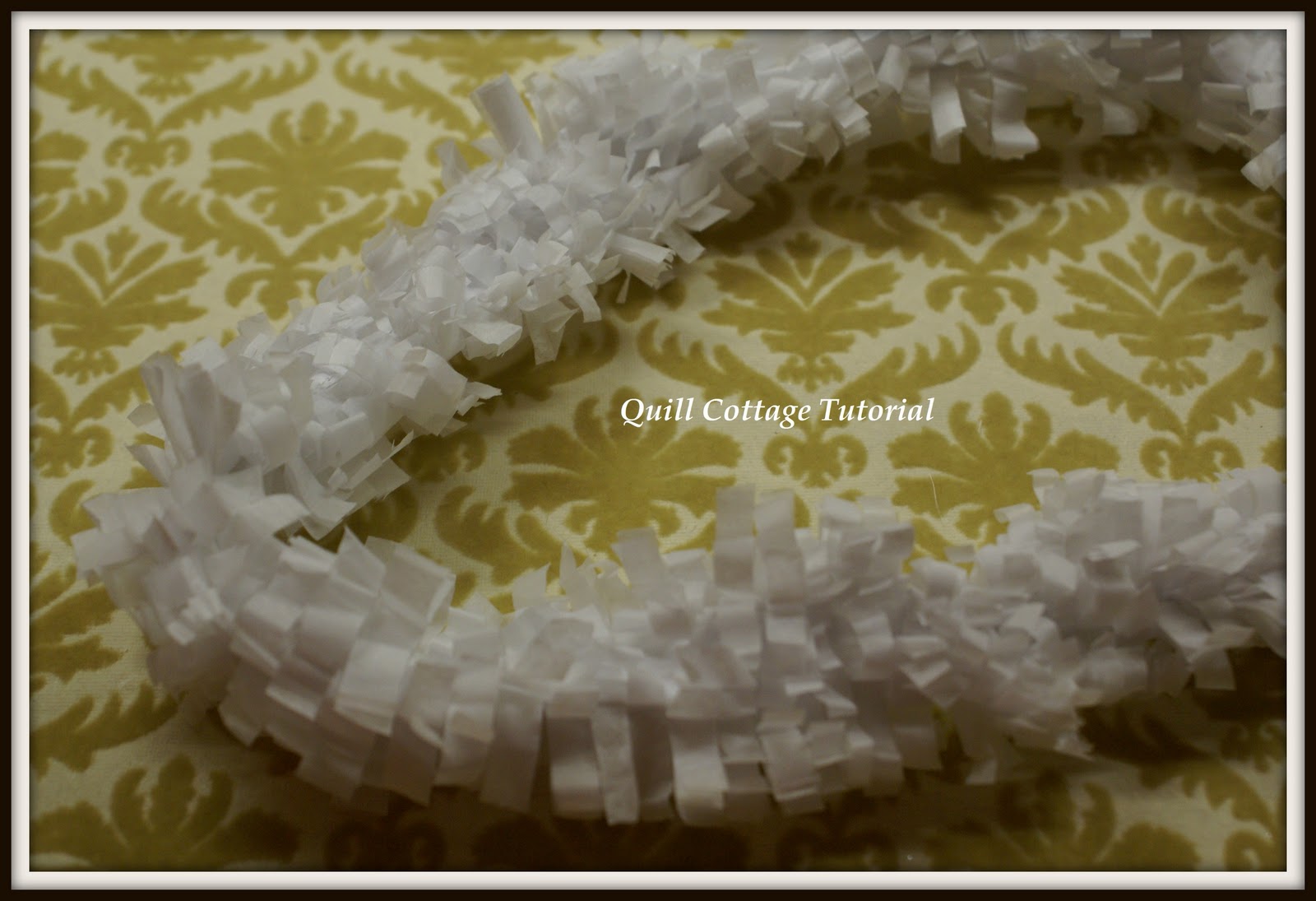 Quill Cottage PAPER FRINGE AND FLOWER LIGHTED GARLAND (FREE TUTORIAL)...