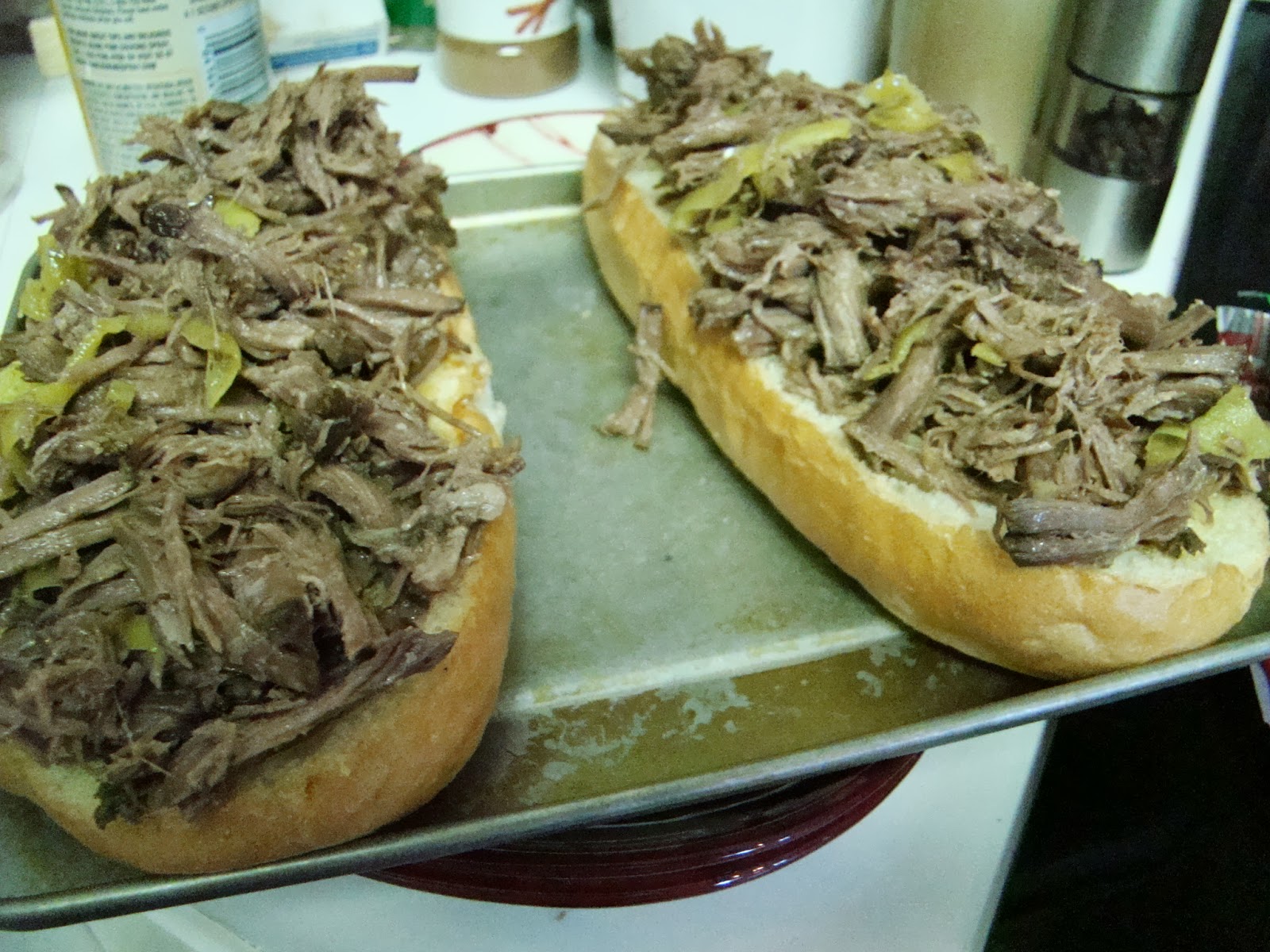 Dinner with the Grobmyers Slow Cooker Italian Beef Sandwiches