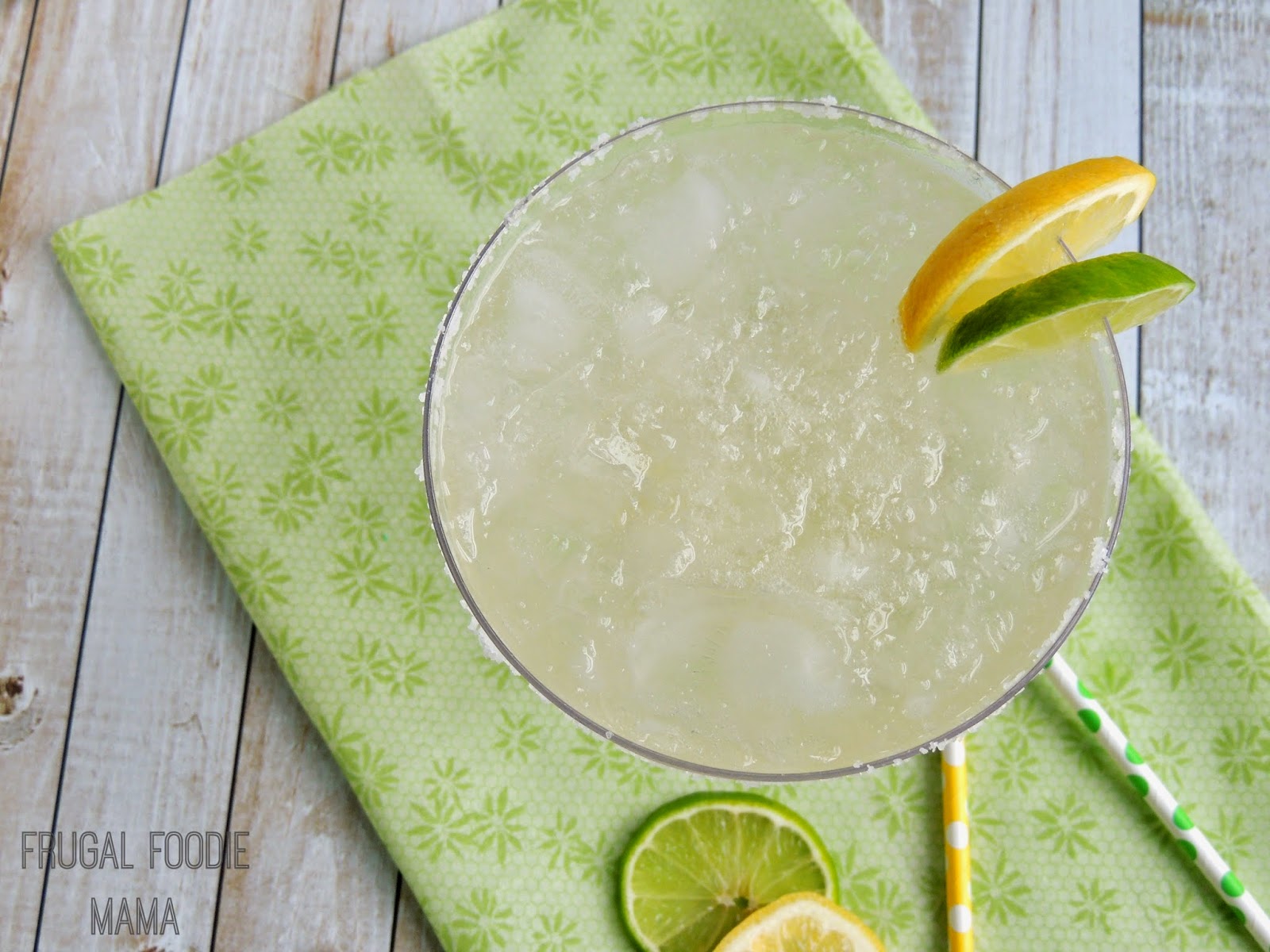 Frugal Foodie Mama Sparkling LimonLime Margarita