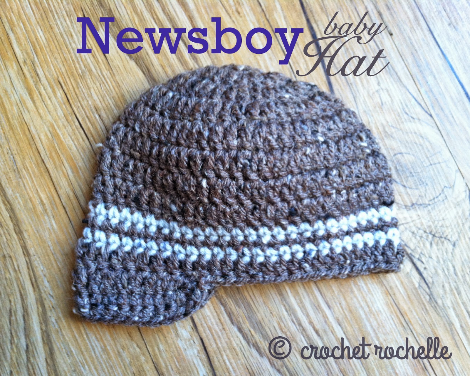Crochet Rochelle: Newsboy Baby Hat Pattern