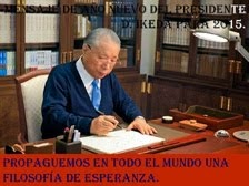 MENSAJE DE AÑO NUEVO, PARA EL 2015 DEL DR. DIASAKU IKEDA.