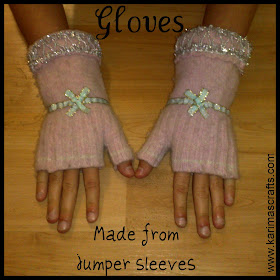 gloves jumper sleeves upcycling