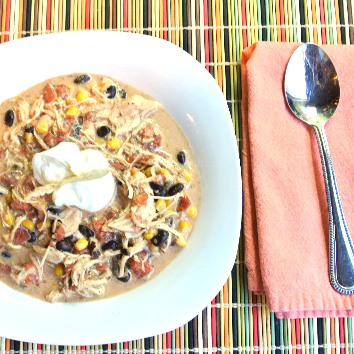 Mom, What's For Dinner? Slow Cooker Cream Cheese Chicken Chili