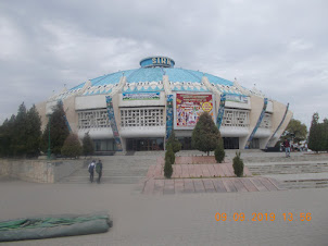 Tashkent Circus at Hadra Square  in Tashkent.