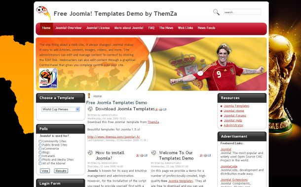 World Of Warcraft Joomla Templates
