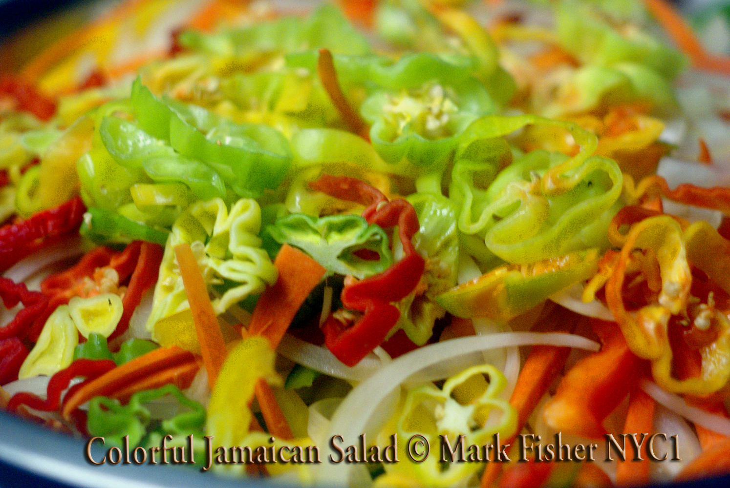 PHOTOGRAPHER MARK FISHER IMAGES Colorful Jamaican Salad • American