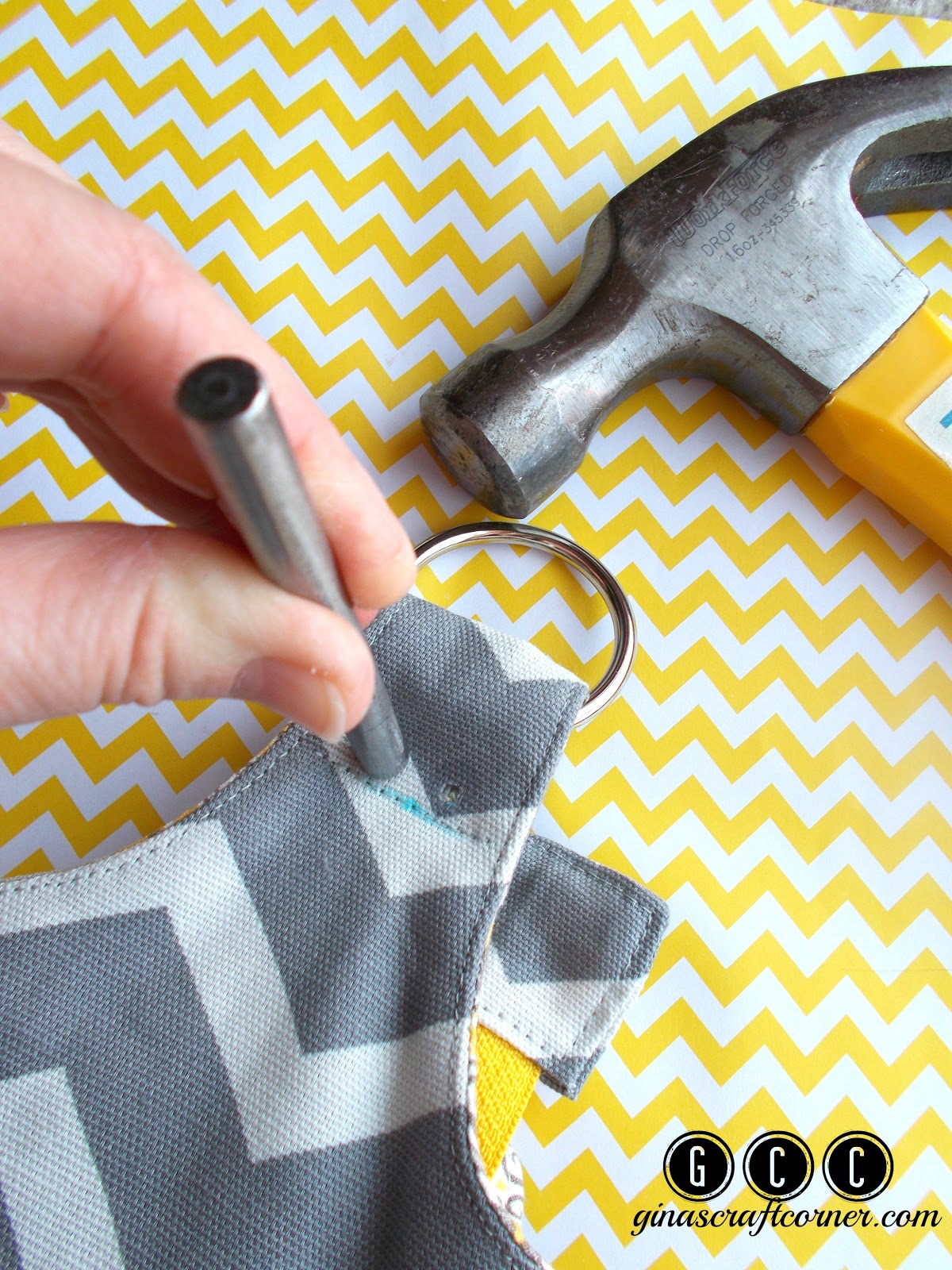 Gina's Craft Corner How to Add Rivets to Your Handmade Handbags