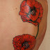 Tribal flower tattoo on full back 