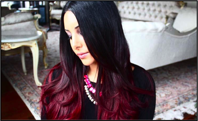 Guest Blog] Red Ombré Hair - Lunarrive | Singapore Lifestyle Blog