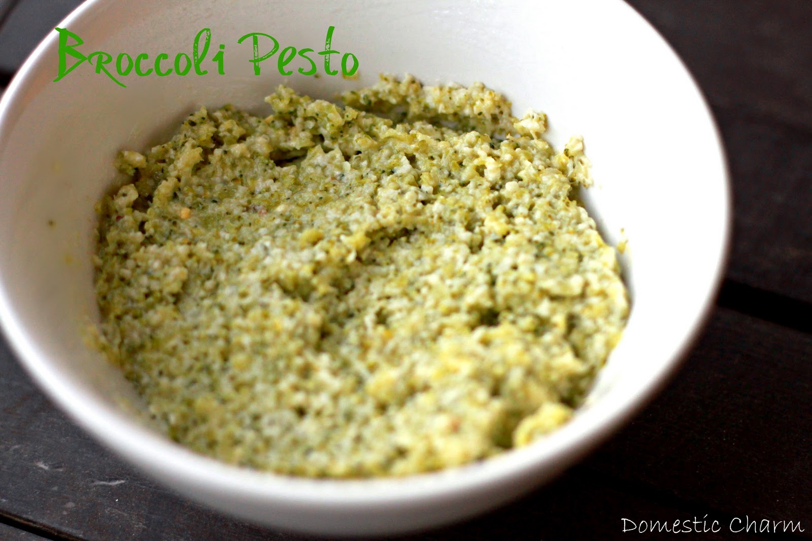 Domestic Charm Broccoli Pesto