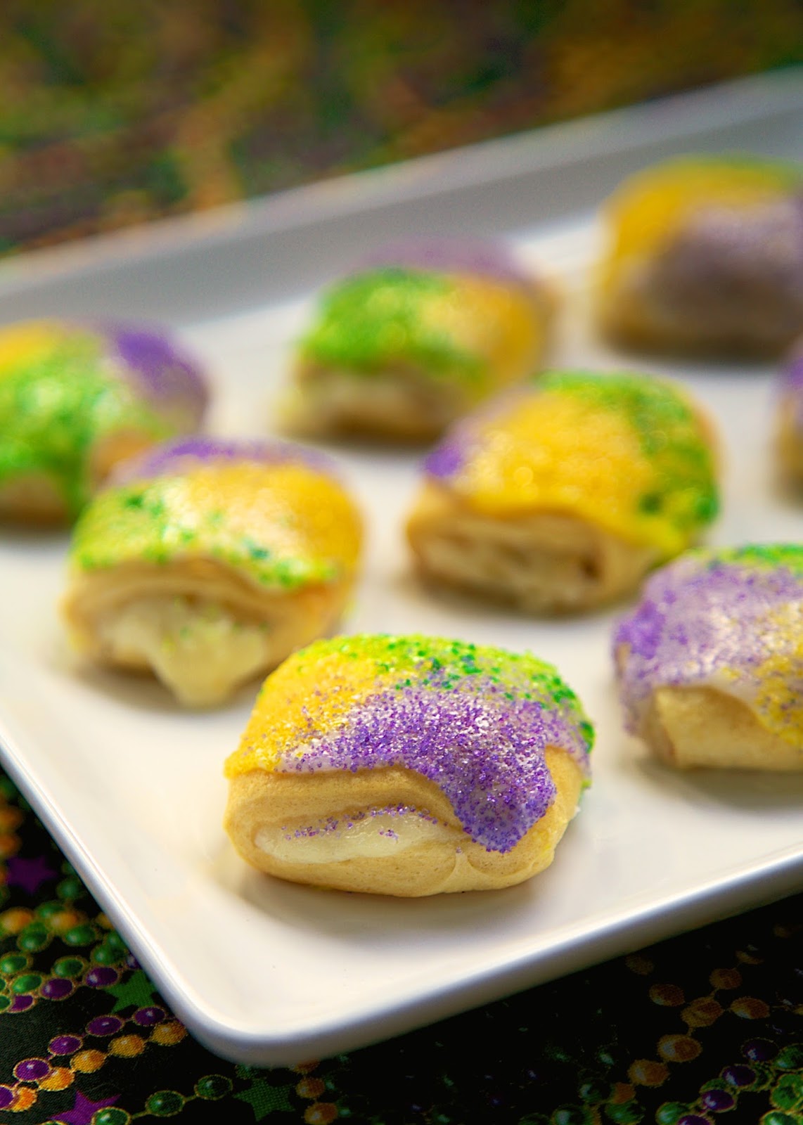 King Cake Bites Crescent Rolls King Cake Bites Crescent Rolls