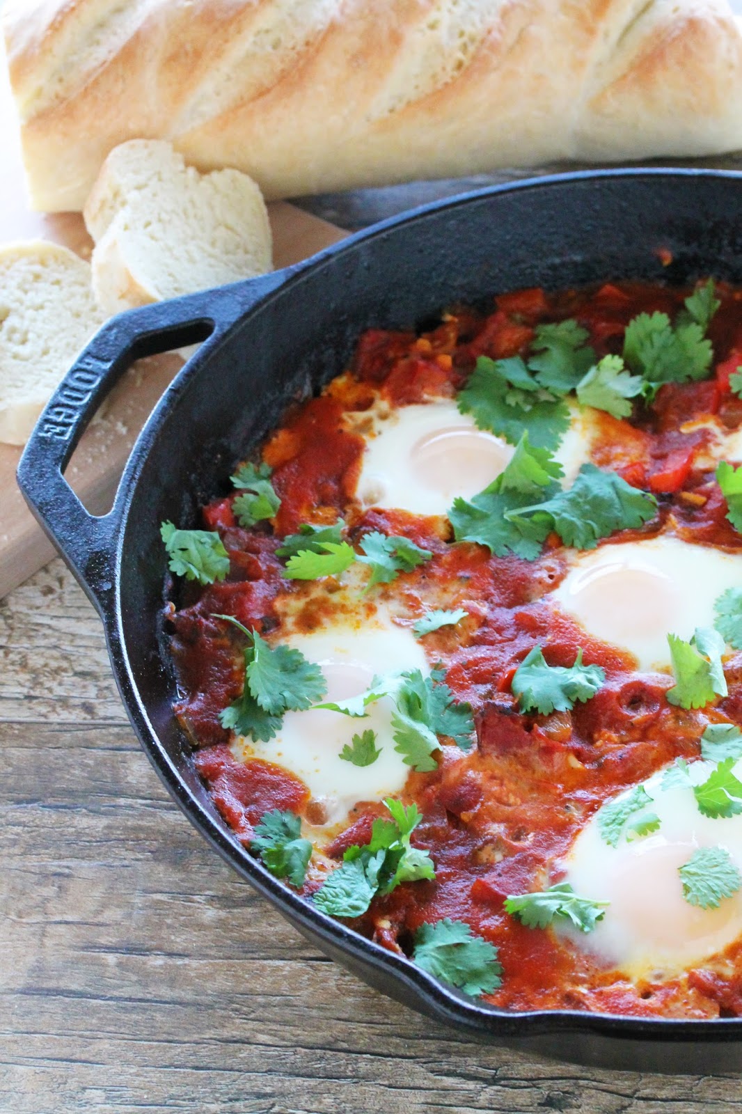 Israeli Shakshuka Eggs In A Spicy Tomato Stew