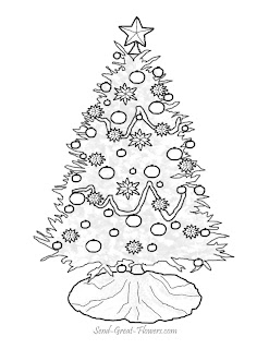 Christmas Tree Coloring Pages