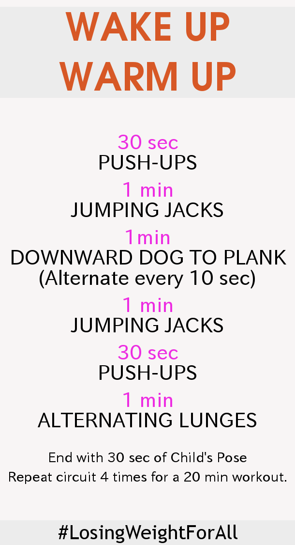 Wake up Warm up Workout