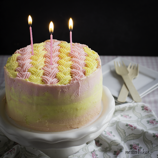 Strawberry Lemon Checkerboard Cake 3 Any day is a great day for cake, but a family birthday celebration always requires a cake. Two Perfect Size Cakes make a big impression!