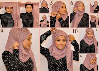 cara memakai kerudung hijab modern cara memakai kerudung hijab modern