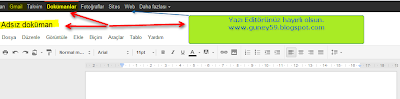 Gmail Yazı editörü