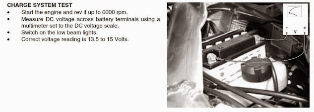 Aprilia RS 125 Charging , generator , alternator , stator testing