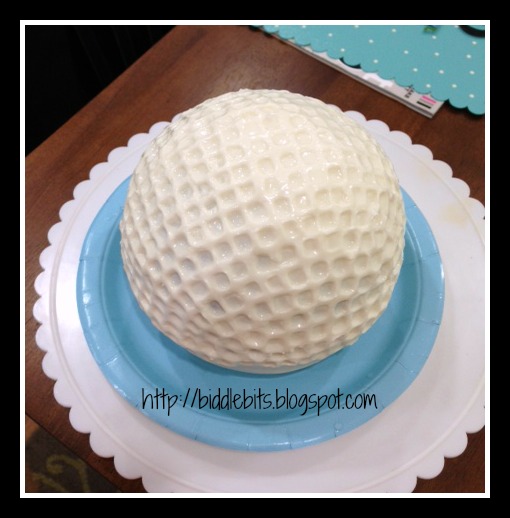 Biddle Bits How to make a golf ball cake