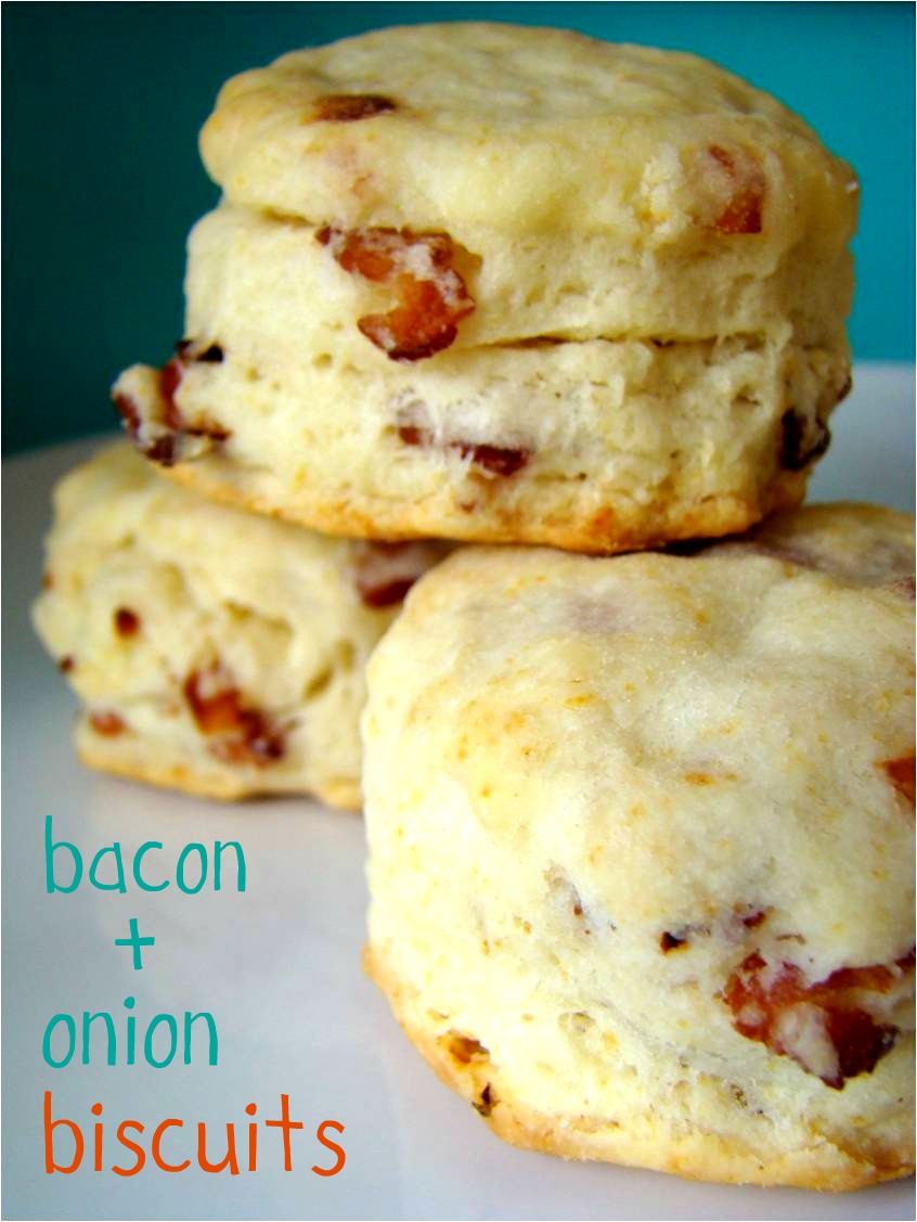 Bacon and onion biscuits