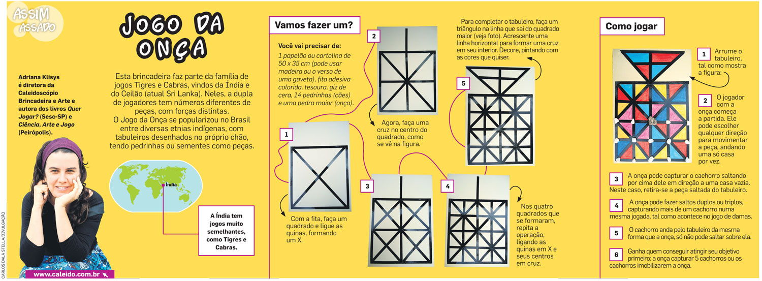 VEJA AS REGRAS EM DETALHES DO JOGO DA ONÇA 