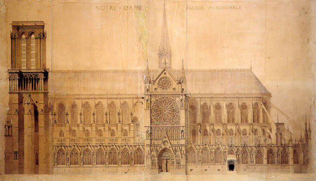 This is What Notre Dame Paris Looked Like  in 1843 