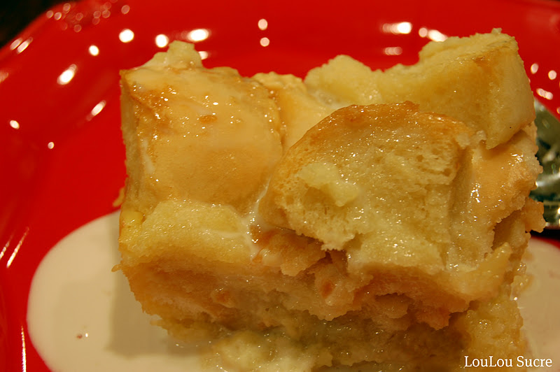 LouLou Sucre White Chocolate Bread Pudding
