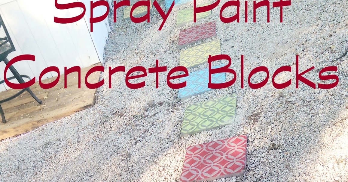 The Smart Momma: Spray Paint Concrete Blocks